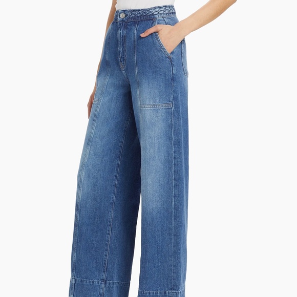 Frame Braided High Waisted Jeans 28 - Picture 5 of 6